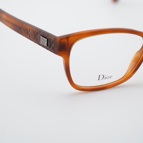 Dior LADYDIORO 2 0SX7 00 Eyeglasses Havana 53mm Rectangle Frame - Picture 2 of 10